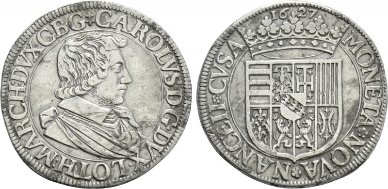 FRANCE. Lorraine. Charles IV (1624-1675). Teston (1627). Nancy. 

Obv: ⧧ CAROL...