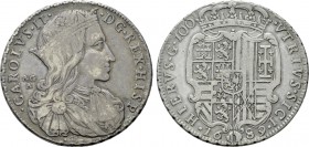 ITALY. Naples. Charles II of Spain (1665-1700). Ducato or 100 Grana (1689).
