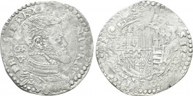 ITALY. Naples. Philip II of Spain (1554-1598). Mezzo ducato.