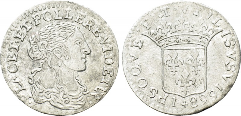 MONACO. Louis I Grimaldi (1662-1701). Luigino (1668). Struck for use in the Leva...