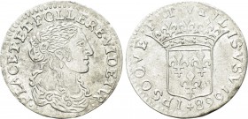 MONACO. Louis I Grimaldi (1662-1701). Luigino (1668). Struck for use in the Levant; imitating Anne-Marie-Louise of Dombes.