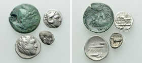 4 Greek Coins.