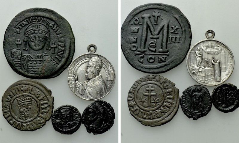5 Coins and Medals. 

Obv: .
Rev: .

. 

Condition: See picture.

Weigh...