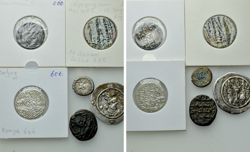 6 Islamic Coins. 

Obv: .
Rev: .

. 

Condition: See picture.

Weight: ...