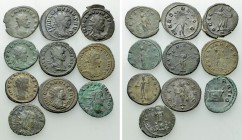 10 Antoniniani of Claudius Gothicus.