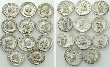 11 Coins of Decius and Gallus.