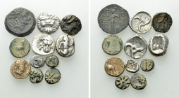 11 Greek Coins.