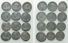 12 Late Roman Coins.