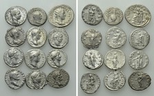 12 Roman Coins.