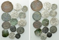 14 Medieval Coins.