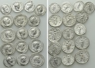 16 Roman Silver Coins.