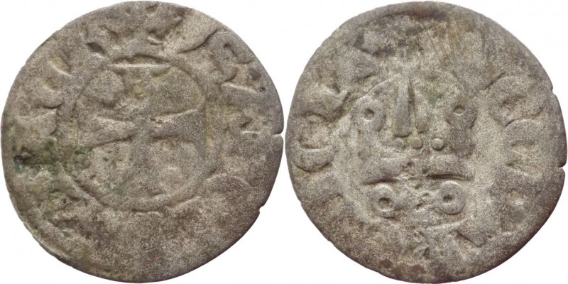 Chiarenza - Isabella de Villehardouin (1297-1301) - Denaro tornese - MIR 14 - Ag...