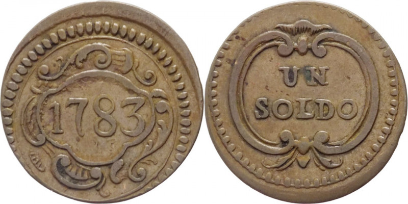 Ducato di Modena e Reggio - Ercole III d'Este (1780-1796) - soldo - 1783 - CNI 5...