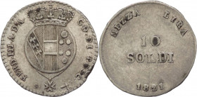 Granducato di Toscana - Firenze - Ferdinando III di Lorena (1790-1801/1814-1824) -10 Soldi 1821 - MIR 439/1 - gr. 1.8 

qSPL

SPEDIZIONE SOLO IN I...