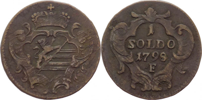 Gorizia - Francesco II d'Asburgo Lorena (1792- 1806) - 1 Soldo 1798 - Hall - Cu ...