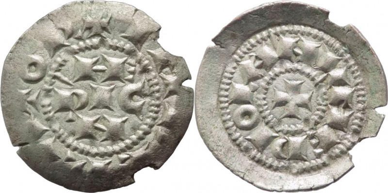 Milano - Enrico II di Sassonia (1004-1024) - Denaro scodellato - MIR 44 - Ag gr....