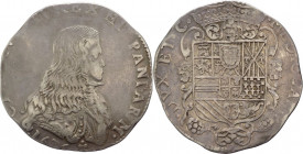 Milano - Ducato di Milano - Dominazione spagnola (1535-1706) - Carlo II re di spagna e duca di Milano (1676-1700) - Filippo 1676 - Cr. 3 - Ag gr. 27,5...
