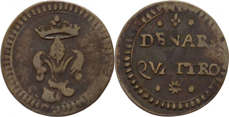 Modena - Ercole III d'Este (1780-1796) -1 Quattrino o Denari Quattro - MIR 868 V...