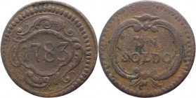 Modena - Ercole III d'Este (1780-1796) - 1 soldo 1783 - Cu - gr.2,12

BB

SPEDIZIONE SOLO IN ITALIA - SHIPPING ONLY IN ITALY