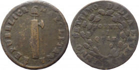 Napoli - Repubblica Napoletana (1799) - 4 Tornesi 1799 - Gig. 5 - Cu - gr.12,77

qBB

SPEDIZIONE SOLO IN ITALIA - SHIPPING ONLY IN ITALY