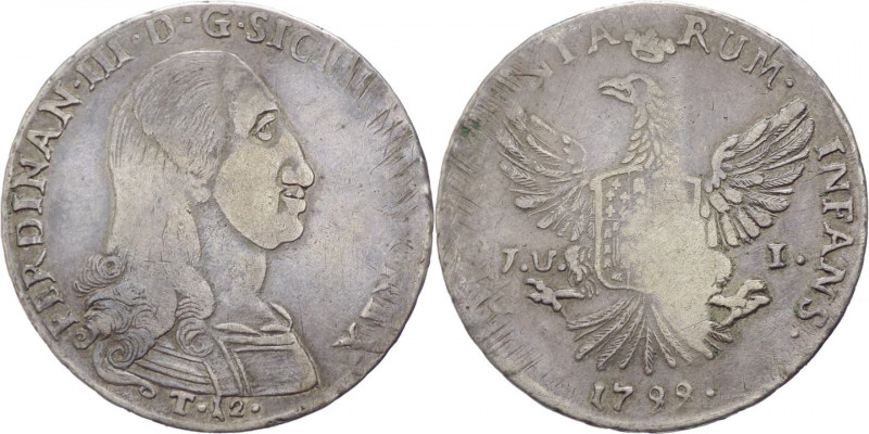 Regno di Sicilia - Ferdinando III (1759-1816) 12 Tarì 1799 del VII°Tipo - Zecca ...