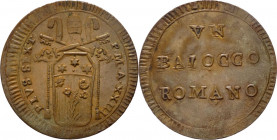 Stato Pontificio - Roma - Pio VI, Braschi (1775-1799) - 1 baiocco - A XXIII - Muntoni 134 - Cu

SPL

SPEDIZIONE SOLO IN ITALIA - SHIPPING ONLY IN ...