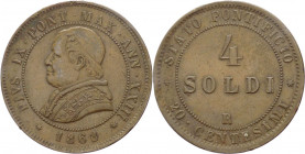 Stato Pontificio - Roma - Pio IX, Mastai Ferretti (1846-1878) - 4 soldi 1868 Anno XXIII - Zecca di Roma - Pagani 594 - Cu - gr. 19,97

mBB

SPEDIZ...