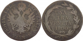 Venezia - Francesco II (1792-1835) - 1 Lira Veneta 1800 - Gig.5 - Mi - gr.4,28 - NON COMUNE (NC)

MB 

SPEDIZIONE SOLO IN ITALIA - SHIPPING ONLY I...