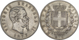 Regno d'Italia - Vittorio Emanuele II (1861-1878) - 5 lire 1877, Zecca di Roma - Gig.52 - Ag

BB

SPEDIZIONE SOLO IN ITALIA - SHIPPING ONLY IN ITA...