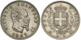 Regno d'Italia - Milano - Vittorio Emanuele II (1861-1878) - 1 lira "Stemma" 1863 - Gig. 64 - Ag 

qSPL

SPEDIZIONE SOLO IN ITALIA - SHIPPING ONLY...