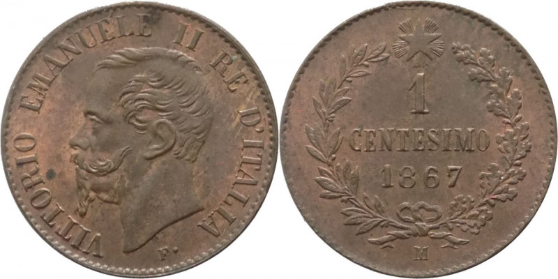 Regno d'Italia - Vittorio Emanuele II (1861-1878) - 1 Centesimo 1867 - Zecca di ...