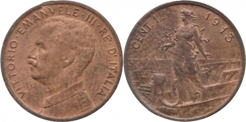 Regno d'Italia - Vittorio Emanuele III (1900-1943) - 1 Centesimo "Italia su Pror...