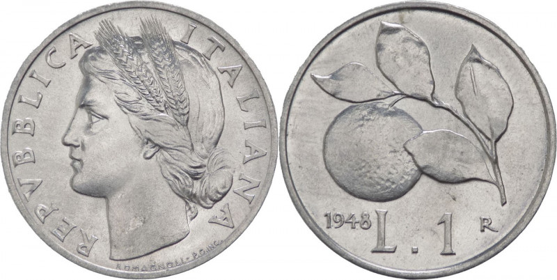 Repubblica Italiana (dal 1946) - Monetazione in Lire (1946-2001) - 1 Lira 1948 "...