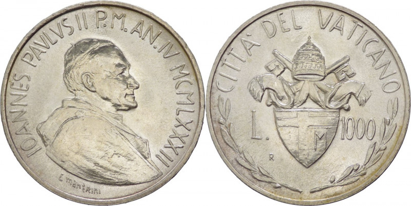 Città del Vaticano - Giovanni Paolo II, Wojtila (1978-2005) - 1000 Lire 1982 ann...