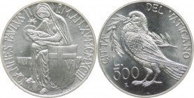 Città del Vaticano - Moneta Celebrativa da Lire 500 - V Lettera Enciclica "Pacem in Terris" 1993 - Edizione con cofanetto originale in velluto di colo...