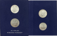 Ciità del Vaticano - Giovanni Paolo II, Wojtila (1978-2005) - Divisionale con dittico di 500 Lire e 1000 Lire Monete Celebrative per l'anno Santo 1983...