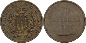 Repubblica di San Marino - Vecchia Monetazione -10 centesimi 1875 - Pag. 370; Mont. 7 - Cu

mBB

SPEDIZIONE SOLO IN ITALIA - SHIPPING ONLY IN ITAL...