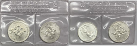 San Marino - Nuova Monetazione (dal 1972) - Anno 1992 - Cofanetto contenente Dittico di due monete d'argento da 500 e da 1000 Lire. Monete celebrative...