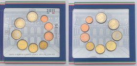 Repubblica Italiana (dal 1946) - Monetazione in euro (dal 2001) - serie 2011 - commemorativa del 150° anniversario dell'Unità d'Italia - composta da 9...