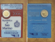San Marino - divisionale in euro - anno 2006 contenente moneta celebrativa da due euro - Cristoforo Colombo Insigne navigatore.

FDC

SPEDIZIONE I...