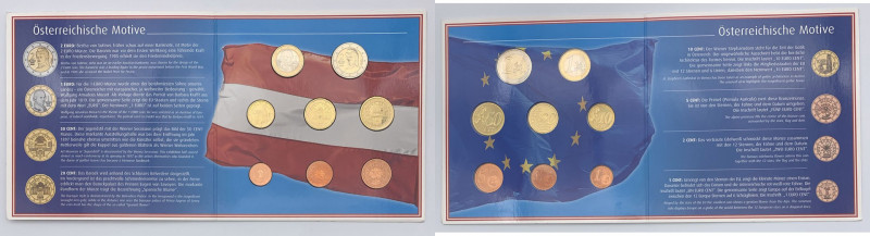 Austria - Repubblica d'Austria (dal 1955) serie 2002 - composta da 8 valori - eu...