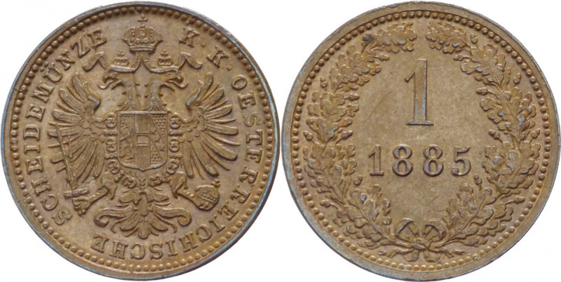 Austria - Francesco Giuseppe I (1848-1916) - 1 kreuzer 1885 - KM# 2187 - Cu

m...