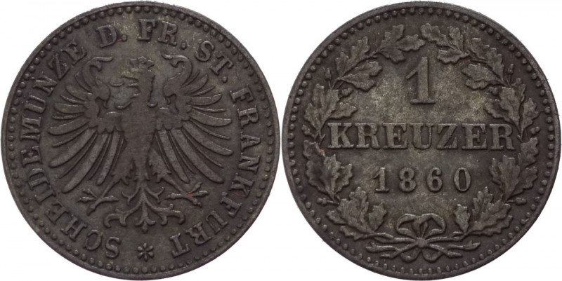 Germania - Libera città imperiale di Francoforte - 1 kreuzer 1860 - KM# 357 - Mi...