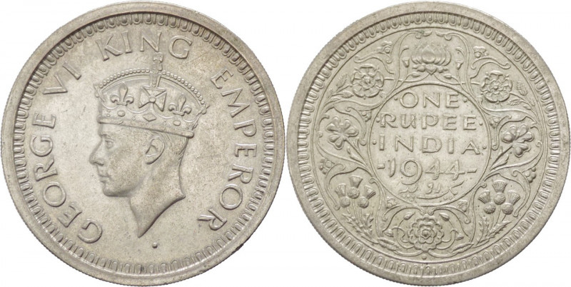 India Britannica - Giorgio VI (1936-1952) - 1 rupia 1944 - KM# 557 - Ag

qFDC...