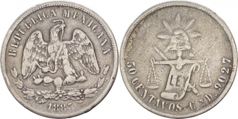 Messico - Repubblica Federale (1823-1905) - 50 centavos 1883 - KM# 407 - Ag

M...