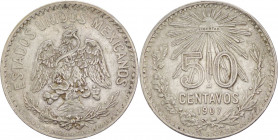 Messico - Stati Uniti del Messico (dal 1905) - 50 centavos 1907 - KM# 445 - Ag

BB 

SPEDIZIONE SOLO IN ITALIA - SHIPPING ONLY IN ITALY