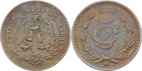 Messico - Stati Uniti del Messico (dal 1905) - 5 centavos 1935 - KM# 422 - Cu

qBB 

SPEDIZIONE SOLO IN ITALIA - SHIPPING ONLY IN ITALY