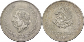Messico - Stati Uniti Messicani (dal 1905) - 5 Pesos 1953 - KM# 467 - Ag.

qFDC

SPEDIZIONE IN TUTTO IL MONDO - WORLDWIDE SHIPPING