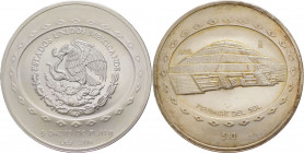 Messico - Stati Uniti Messicani (dal 1905) - 10000 Pesos (5 Once) 1992 serie Aztechi precolombiani con la pietra di Tìzoc - KM 557 - Ag - in cofanetto...