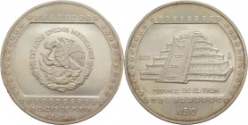 Messico - Stati Uniti Messicani (dal 1905) - 10 Nuovi Pesos (5 Once) 1993 serie Aztechi precolombiani con la Piramide de el Tajin del sito archeologic...